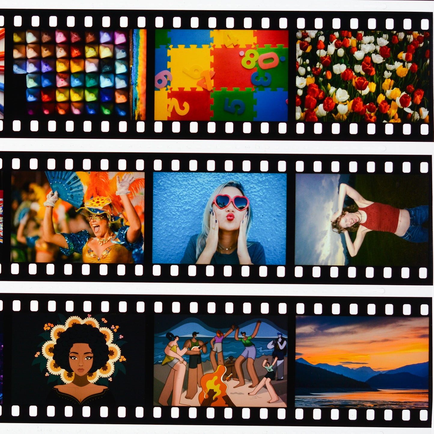 35mm Unmounted Slides×36 From Digital Images